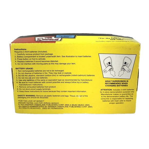 Vintage 2003 The Simpsons Mr. Burns “Mo Money Burns” Collectible Toy Figure New - Picture 7 of 8